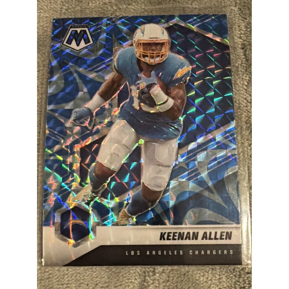 2021 Panini Mosaic - Keenan Allen #113 Reactive Blue Mosaic Prizm